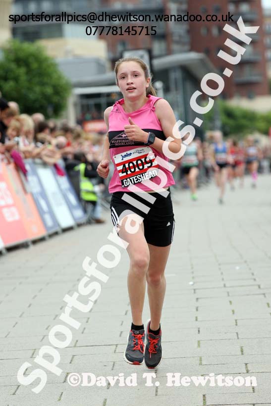 Girls Junior Great  North Run, Newcastle/Gateshead. Photo: David T. Hewitson/Sports for All Pics